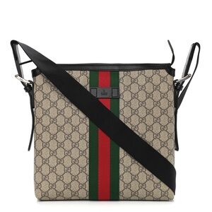 Gucci GG Supreme Web Messenger Bag